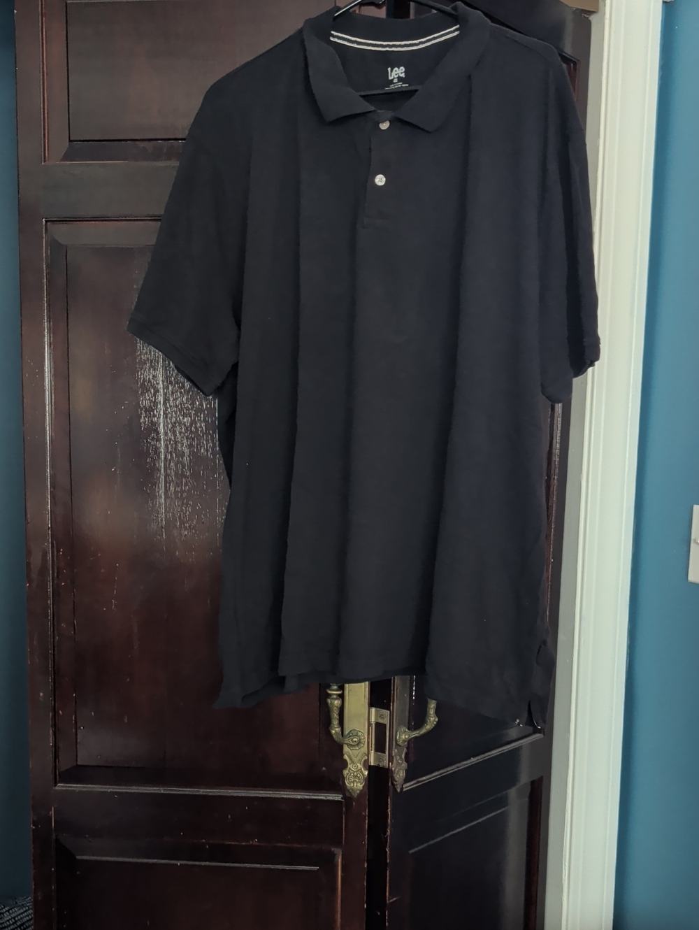 Lee Black Short-Sleeve Polo Shirt